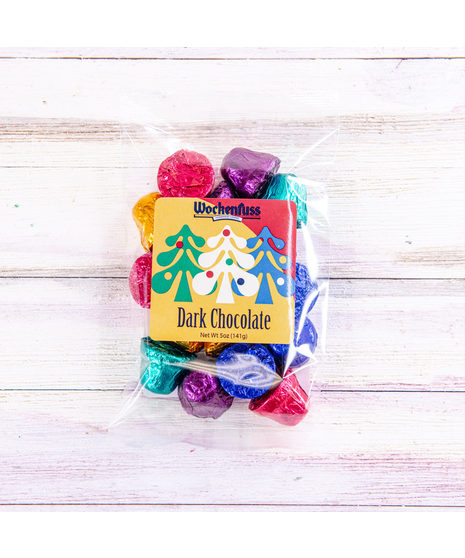 Wockenfuss Dark Chocolate Foiled Bells