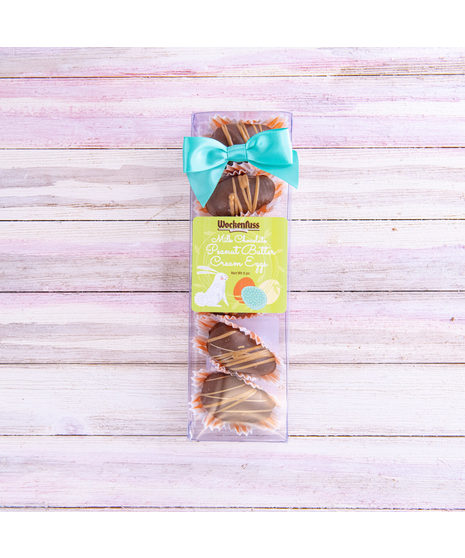 Wockenfuss Milk Chocolate Peanut Butter Eggs - Sleeve of 6