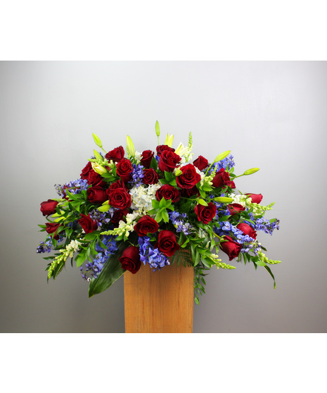 Honor and Glory Casket Spray