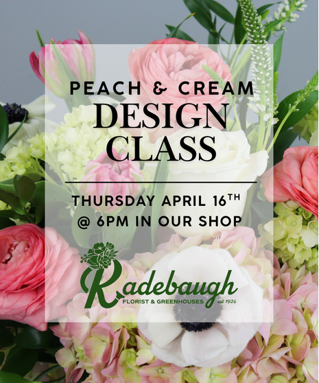 Peach & Cream Design Class - 4/16 @ 6pm