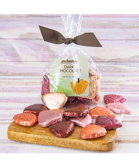 Wockenfuss Dark Chocolate Foiled Leaves 5oz