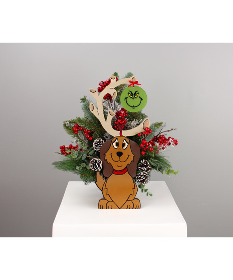 Merry Grinchmas - Silk Arrangement