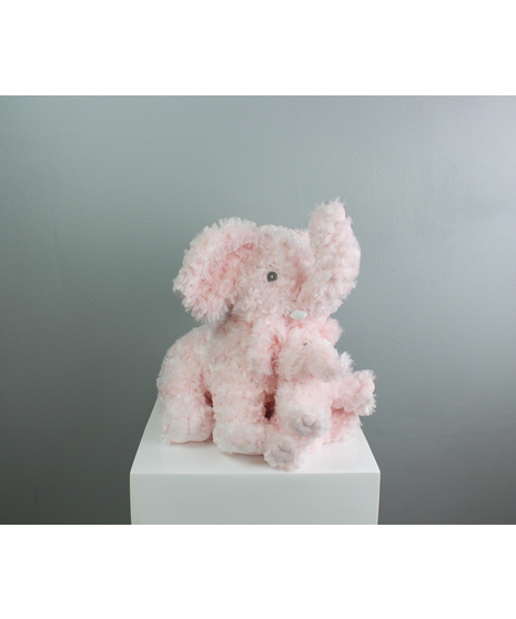 Ellie & Baby - Pink Plush Elephants