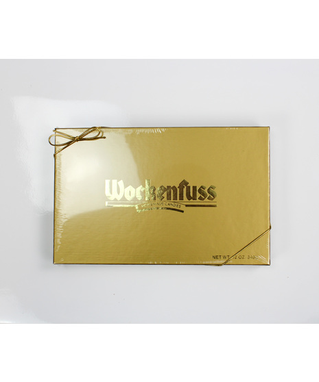 Indulge in a delightful treat with Wockenfuss's 12oz box of assorted milk and dark chocolates.
