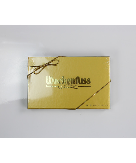 Indulge in a local delight with the Wockenfuss 8oz Box of Assorted Milk and Dark Chocolates.