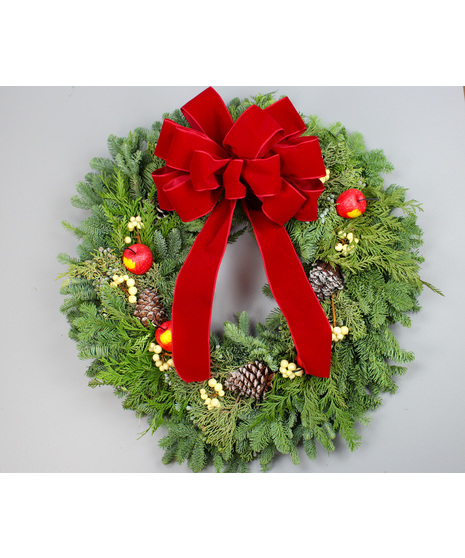 Season's Greetings Evergreen Wreath - 20