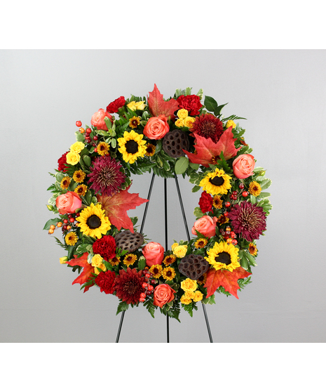 Autumnal Tribute - Standing Wreath