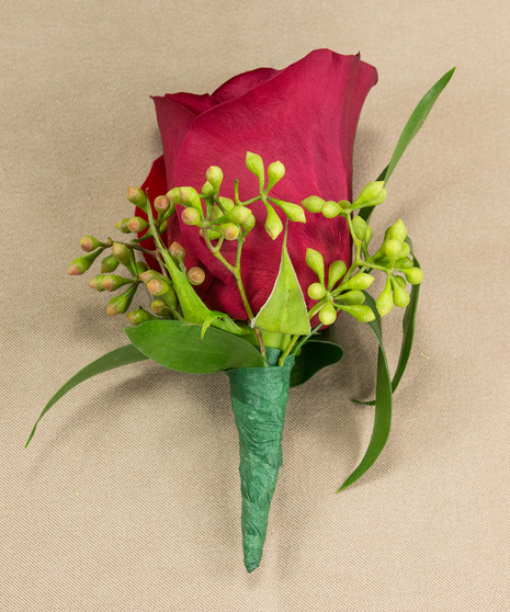 Red Rose Boutonniere