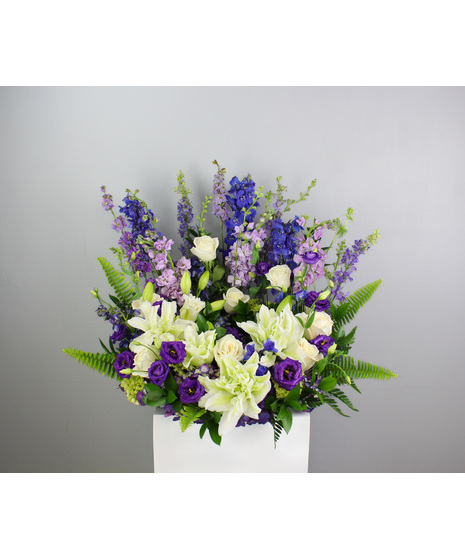 Roses, Full Bloom Hydrangea, Delphinium