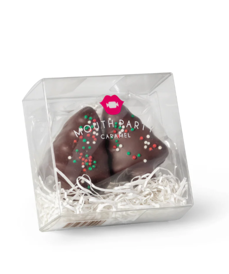 These vanilla caramel trees will make a perfect stocking stuffer. Each box contains 2 caramel trees.