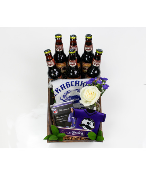 Get ready for the ultimate Ravens football experience with the 'Gameday' crate, designed for the true fan! 