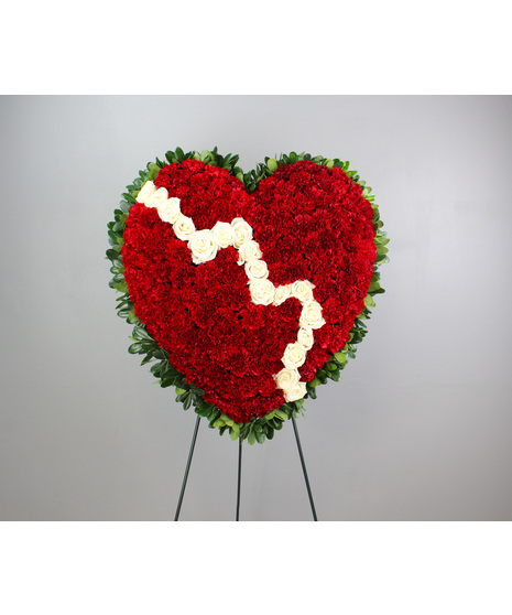 Broken Heart Standing Spray