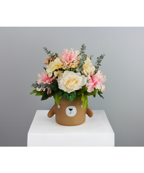 Baby Bear - Spring Silk Arrangement