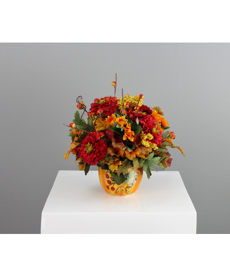 Harvest Flame - Fall Silk Arrangement