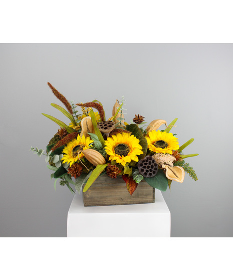 Rustic Sunshine - Fall Silk Arrangement