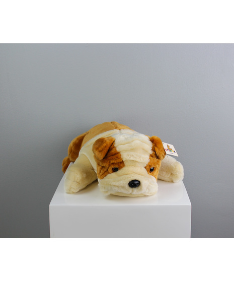 Beau the Bulldog is an adorable plush companion with a soft, huggable body that's perfect for cuddles.