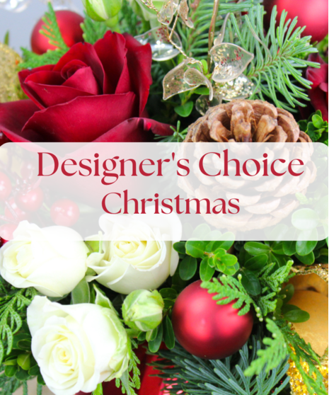 Our Designer’s Choice Christmas Arrangement is a one-of-a-kind floral creation crafted by our talented designers, celebrating the rich hues of the holiday season.